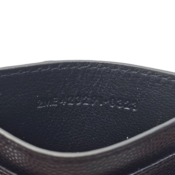 Saint Laurent YSL Monogram Leather Cardholder Wallet in Black $325 - Picture 8 of 9
